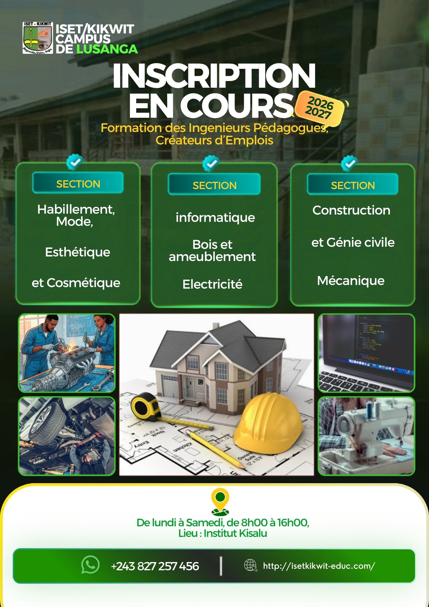 Affiche ISET Lusanga